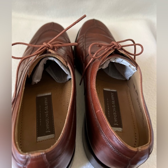 Johnston & Murphy Men’s Size 11 1/2 Brown Leather Shoes - Picture 16 of 16